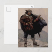 “Billy Bones” Piraatschilderij door NC Wyeth Briefkaart (Voorkant / Achterkant)