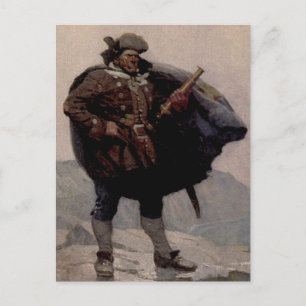 “Billy Bones” Piraatschilderij door NC Wyeth Briefkaart