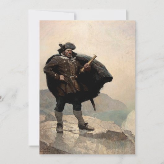 Billy Botten, Treasure Island, door N.C. Wyeth Kaart (Voorkant)