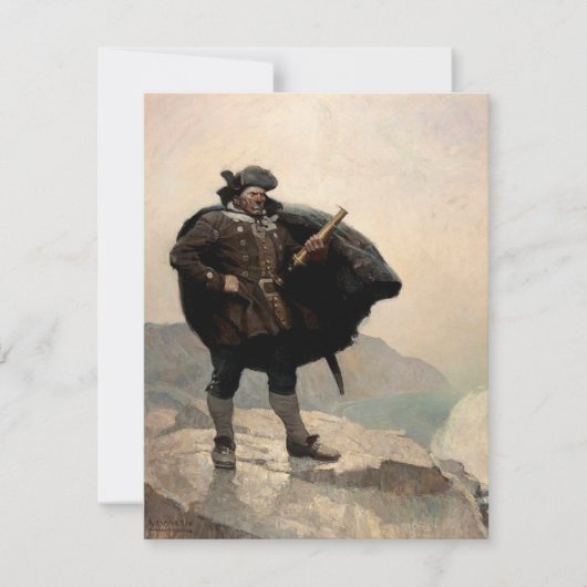 Billy Botten, Treasure Island, door N.C. Wyeth Notitiekaartje (Voorkant)