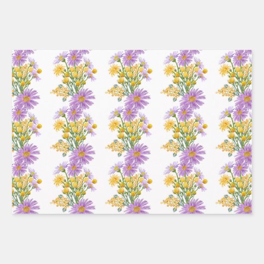 Billy Buttonnen en Daisy Bloemen Inpakpapier Vel (Voorkant 2)