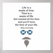 Billy Connolly bril en citaat Poster (Voorkant)