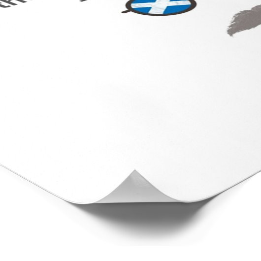 Billy Connolly bril en citaat Poster (Hoek)