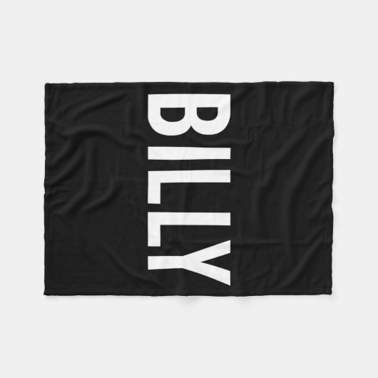 Billy - Cool New Funny Name Fan Gift Tee  Fleece Deken (Voorkant (Horizontaal))