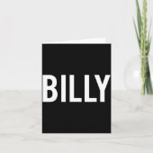 Billy - Cool New Funny Name Fan Gift Tee  Kaart (Voorkant)