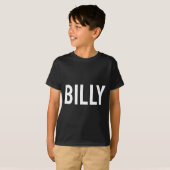 Billy - Cool New Funny Name Fan Gift Tee  T-shirt (Voorkant volledig)