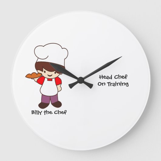 Billy de Chef Masterchef Print Grote Klok (Voorkant)