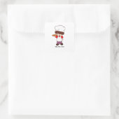Billy de Chef Masterchef Print Vierkante Sticker (Tas)