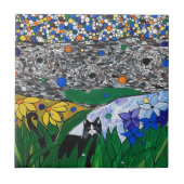 billy de kat en zijn geheime tuin tegeltje (Voorkant)