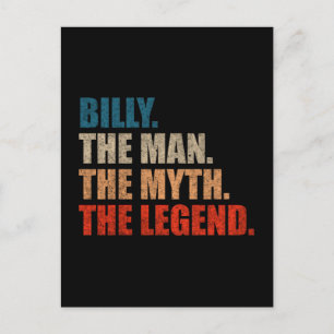 Billy De Man De Mythe De Legende Briefkaart