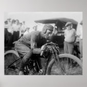 Billy Denham Motorcycle racer 1922 Poster (Voorkant)