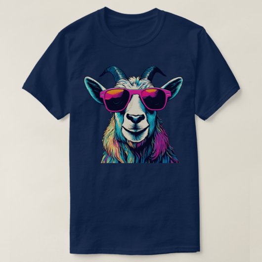 Billy geit met kleurrijke zonnebril t-shirt (Design voorkant)