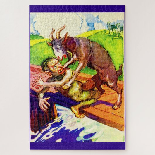 billy geitenkorf en trol legpuzzel (Verticaal)