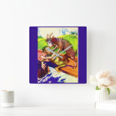 billy geitenkorf en trol vierkante klok (Huis)