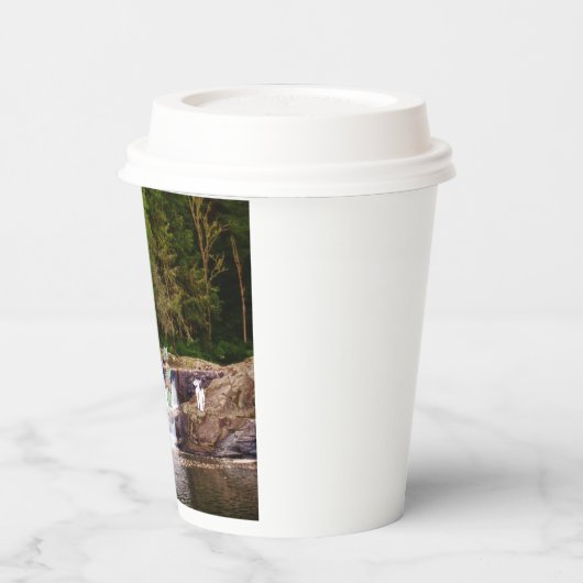 Billy GoaPaper-cups: 8oz-papierbekertje, deksel: g Papieren Bekers (Links)