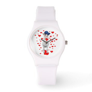 Billy Goat and Hearts Horloge