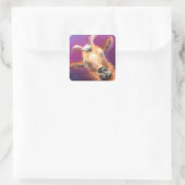 Billy Goat Eyes Vierkante Sticker (Tas)