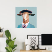 Billy Goat_Funny Goat Canvas| Goat Home Decor Poster (Thuiskantoor)
