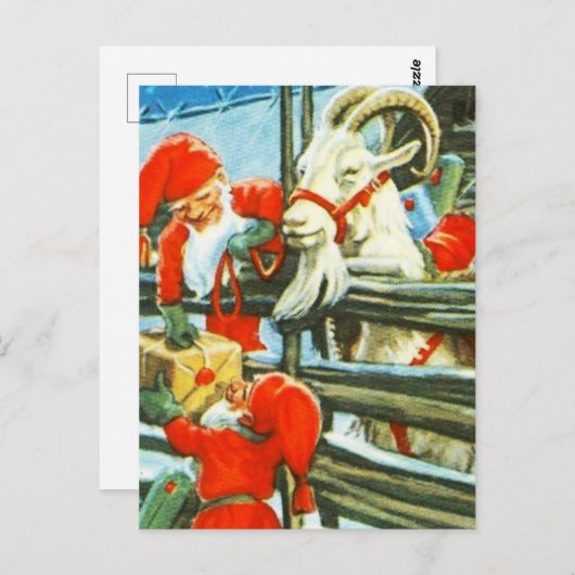 "Billy Goat Helper" van Jenny Nystrom Briefkaart (Voorkant / Achterkant)