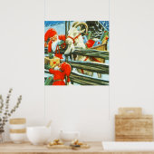 "Billy Goat Helper" van Jenny Nystrom Poster (Keuken)