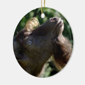 Billy Goat Keramisch Ornament (Links)
