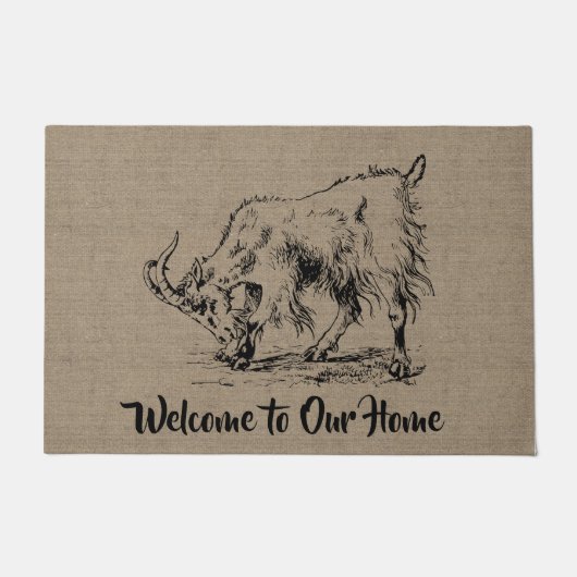 Billy Goat - Land Boerderij en huisdieren Deurmat (Voorkant)