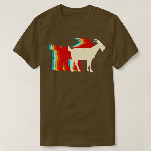 Billy Goat Retro Kleurenpalet T-shirt (Design voorkant)