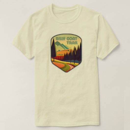 Billy Goat Trail Maryland Kleuren T-shirt (Design voorkant)