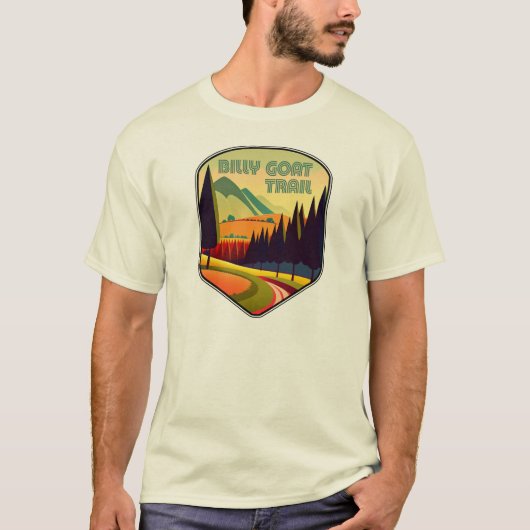 Billy Goat Trail Maryland Kleuren T-shirt (Voorkant)