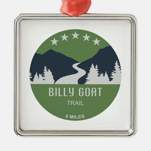 Billy Goat Trail Maryland Metalen Ornament (Voorkant)