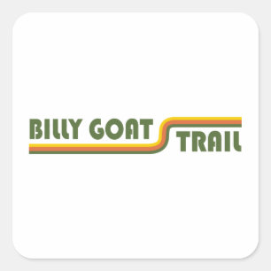 Billy Goat Trail Maryland Vierkante Sticker
