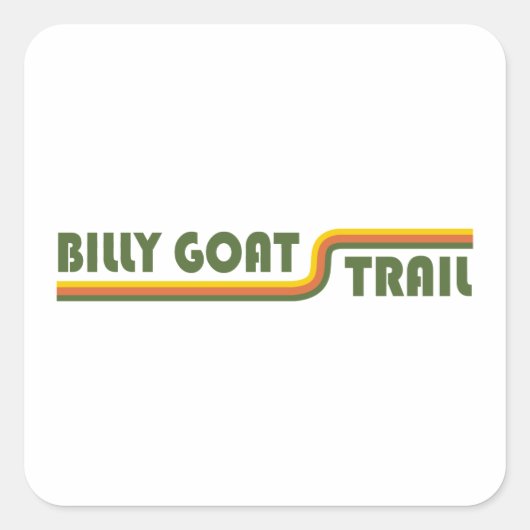 Billy Goat Trail Maryland Vierkante Sticker (Voorkant)