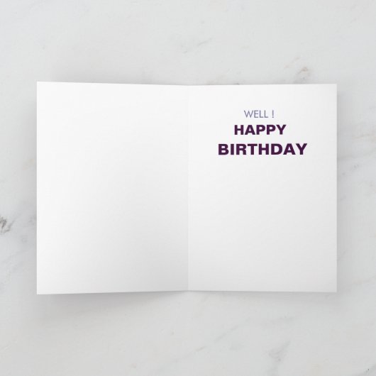 BILLY GOAT VERJAARDAG KAART (Binnen)