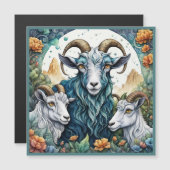 Billy Goats Gruff Magnetische Kaart (Voorkant / Achterkant)