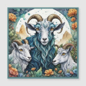 Billy Goats Gruff Magnetische Kaart (Voorkant)