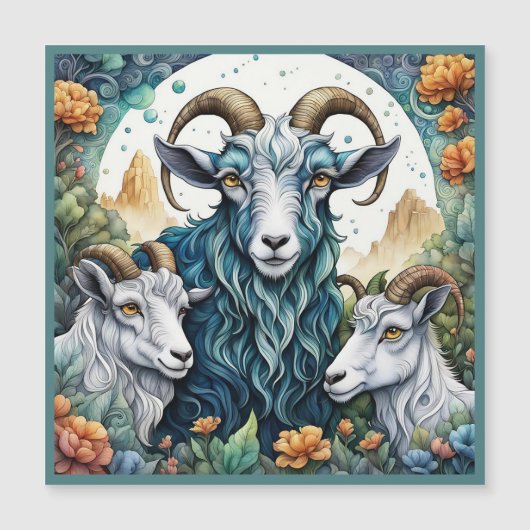 Billy Goats Gruff Magnetische Kaart (Voorkant)