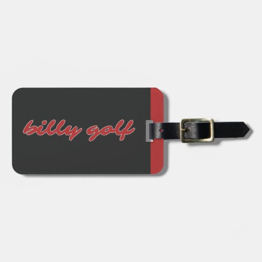 Billy Golf Bag Label Bagagelabel (Voorkant horizontaal)
