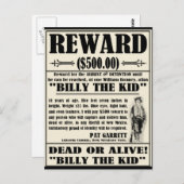 Billy het Kind Gezocht Poster Briefkaart (Voorkant / Achterkant)