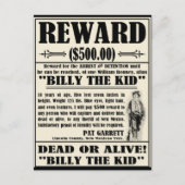 Billy het Kind Gezocht Poster Briefkaart (Voorkant)