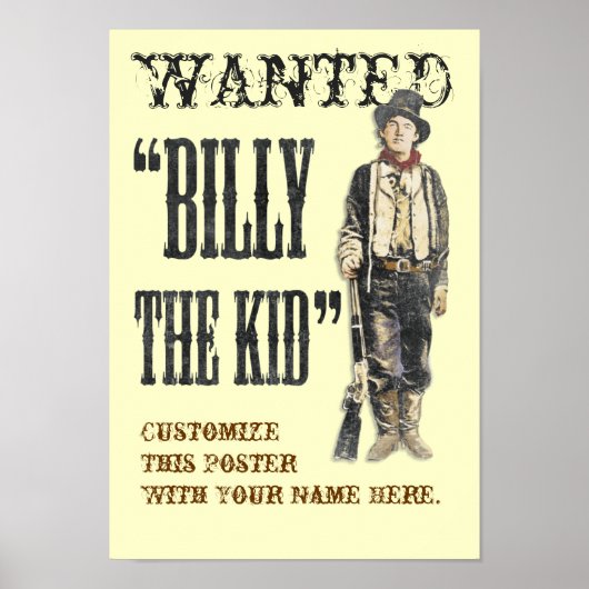  Billy het Kind Poster (Voorkant)