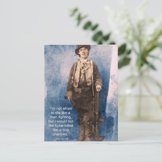 Billy het Kind Quote Briefkaart (Staand voorkant)