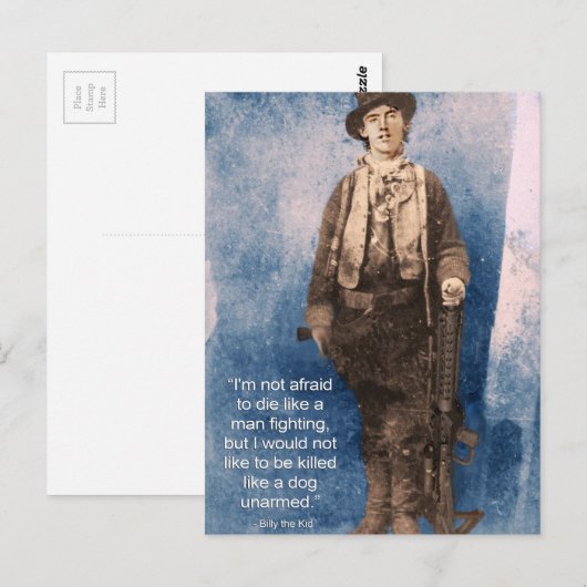 Billy het Kind Quote Briefkaart (Voorkant / Achterkant)