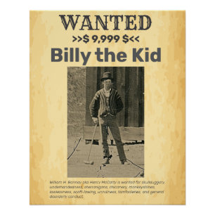 Billy het Kind 🤠WILDE BELONING Poster
