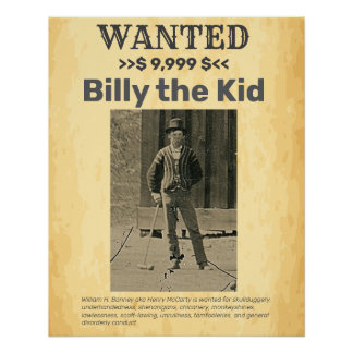 Billy het Kind 🤠WILDE BELONING Poster