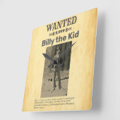 Billy het Kind 🤠WILDE BELONING Vierkante Klok (Hoek)