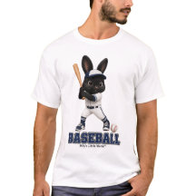 Billy het Konijn Honkbal Schattig Sport Konijn