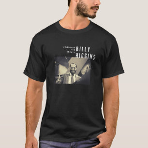 Billy Higgins Grote Jazz Drummer Muzikant T-shirt
