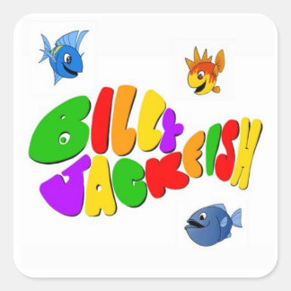 Billy Jackfish Vierkante Stickers