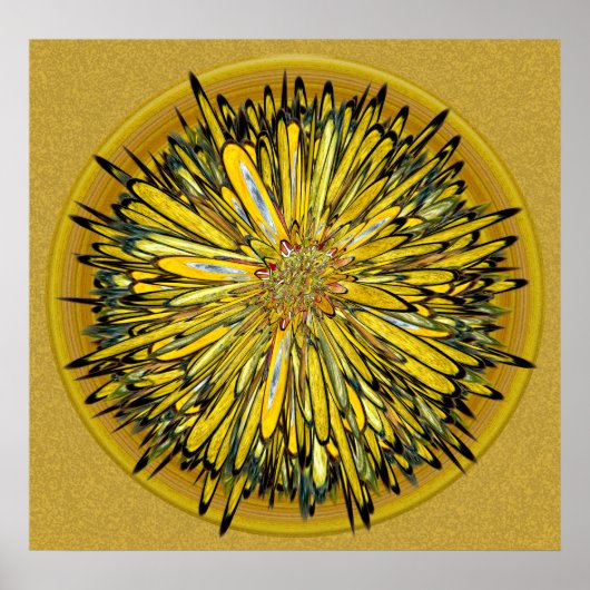 Billy Jean - Floral Disk Poster (Voorkant)