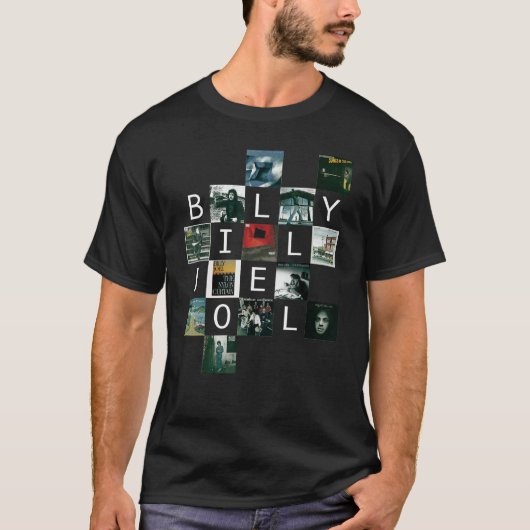 Billy Joel  Albums Set List T-shirt (Voorkant)